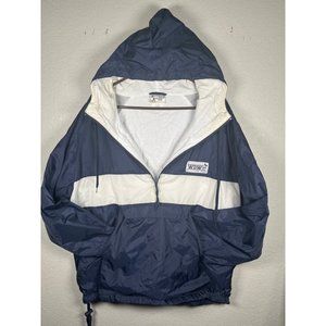 Vintage Walt Disney World 1/4 Zip Lined Windbreaker Blue / White Size Blue SIZE